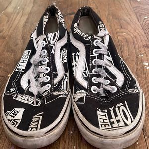 Used Black and white vans